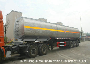Китай Жидкостный трейлер топливозаправщика алкалиа с танком отполированным нержавеющей сталью для окисоводопода натрия поставщик