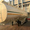 Жидкостные огнеопасные цапфы трейлера 3 топливозаправщика безрельсового транспорта нефти для дизельного бензина, масла, керосина 42КБМ поставщик