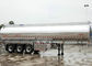 Жидкостные огнеопасные топливозаправщика топлива цапф безрельсового транспорта 44000 нефти литры 3 алюминиевого поставщик