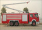 Пожарная машина предложения двигателя Синотрук Хово 6кс4 высокая с цистерной с водой 5500 л выпуская струю 18м поставщик